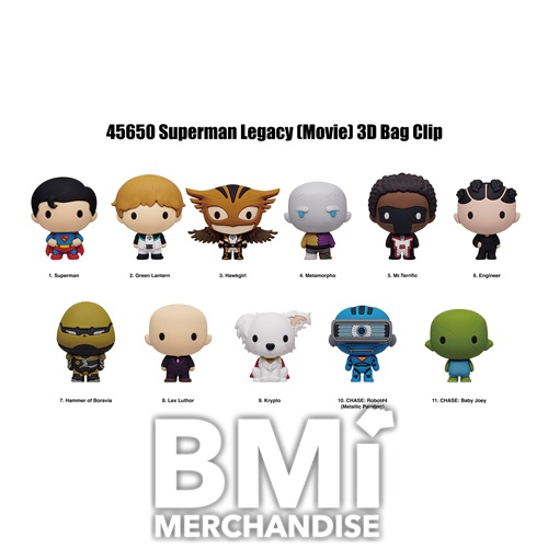 SUPERMAN LEGACY MOVIE 3D FOAM BAG CLIP