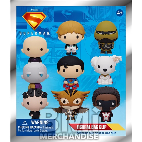 SUPERMAN LEGACY MOVIE 3D FOAM BAG CLIP