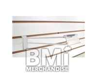 SLATWALL 11IN SCANNER HOOK W/WHITE LABEL HOLDER