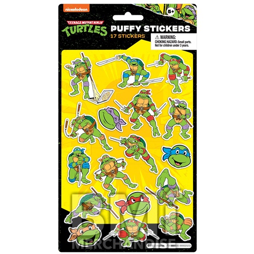 TEENAGE MUTANT NINJA TURTLES PUFFY STICKERS