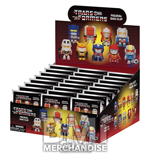 24PC OVER THE EDGE - TRANSFORMERS 40TH ANINVERSARY 3D FOAM BAG CLIP