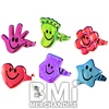 144 PCS METALLIC SMILEY RINGS