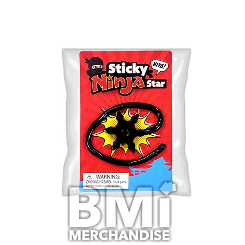 75 TICKET TO PRIZE KIT - MINI STICKY NINJA STAR - 144PC