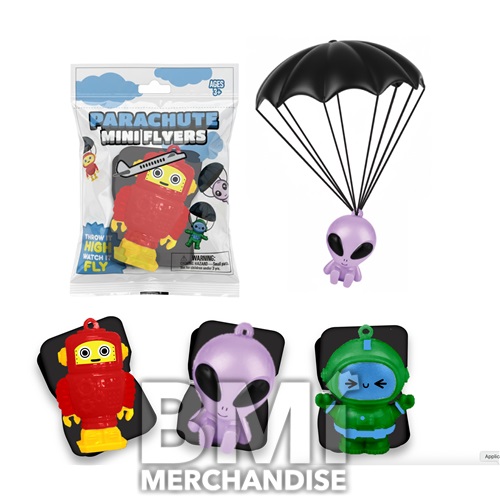 ROBOT ALIEN AND ASTRONAUT PARACHUTE ASST