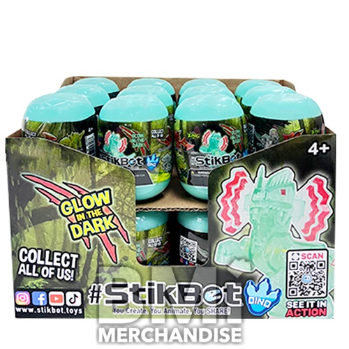 STIKBOT GLOW IN THE DARK DINO EGGS