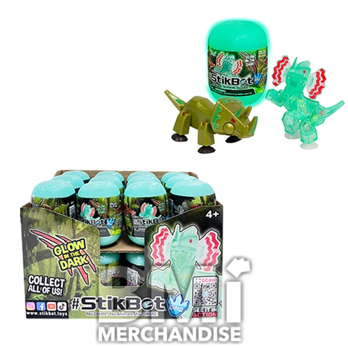 STIKBOT GLOW IN THE DARK DINO EGGS