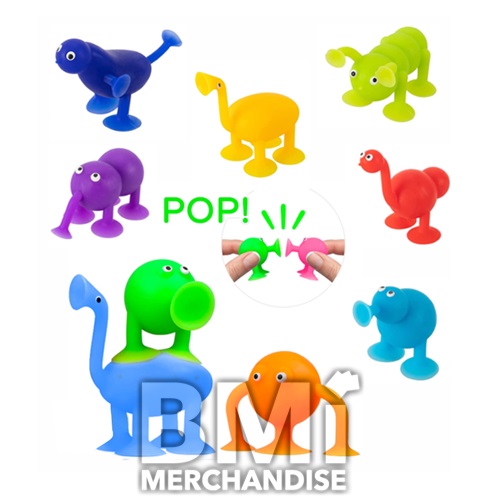 144PC 2.25IN SUCTION CUP ANIMALS ASST